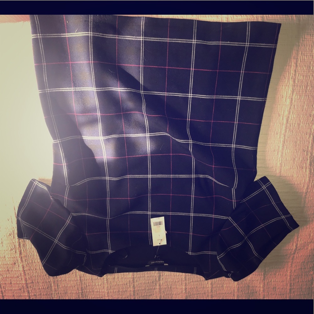 Banana republic blue with pattern work blouse